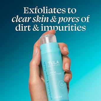 TULA Skin Care Clear Up - Pore Clearing Gel, Facial Serum, Salicylic and Azelaic Acid, Niacinamide, Clears Skin, Exfoliates, Improves Skin Smoothness, Refines the Look of Pores, 1 fl oz.