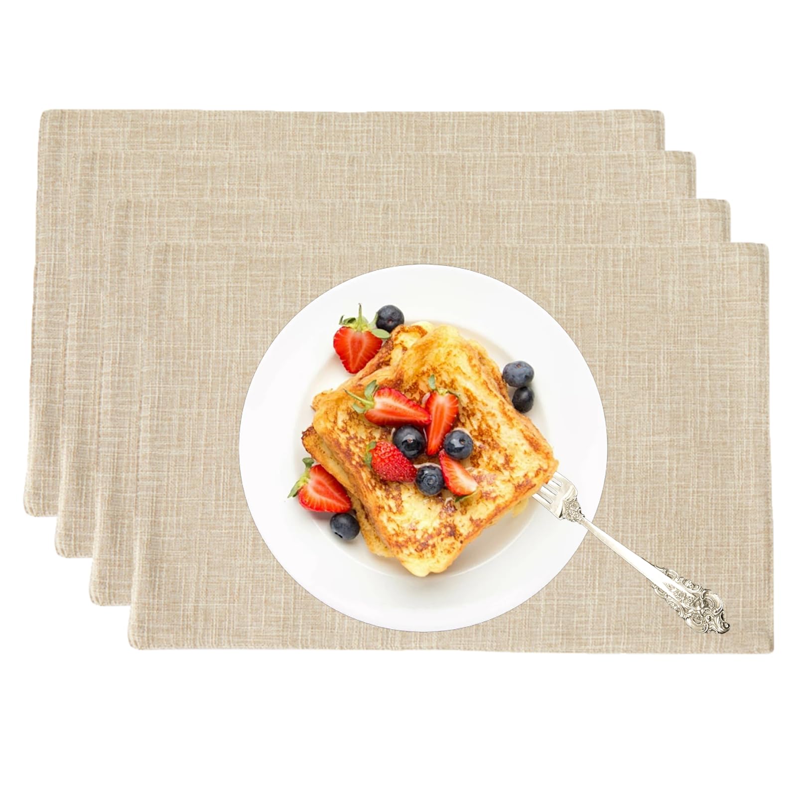 Linen Place Mats, Set of 4 – Washable
