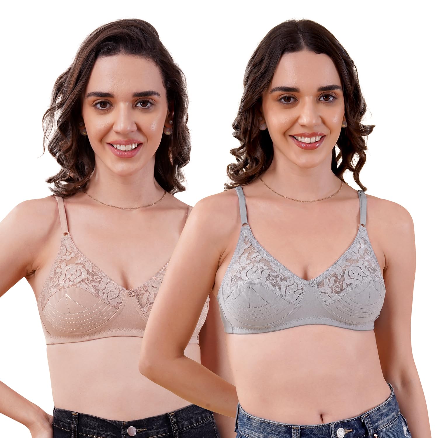 Kalyani Deepali Non Padded Cut & Sew Cups Everyday Lace Bra - Review, Price and Buying Guide