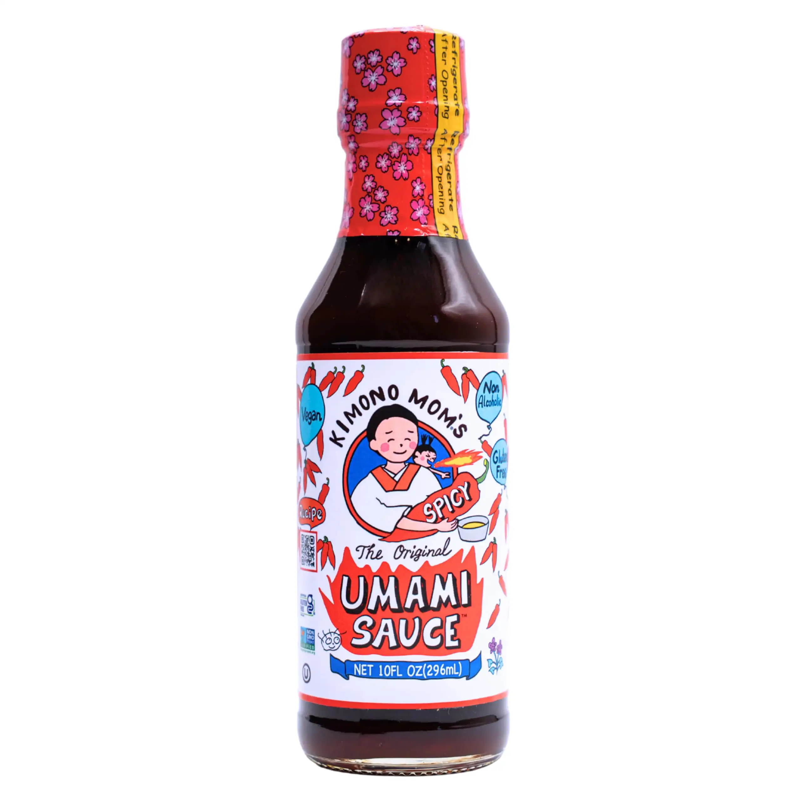 SAN J INTERNATIONAL Spicy Kimono Mom Umami Sauce, 10 FZ | Grocery
