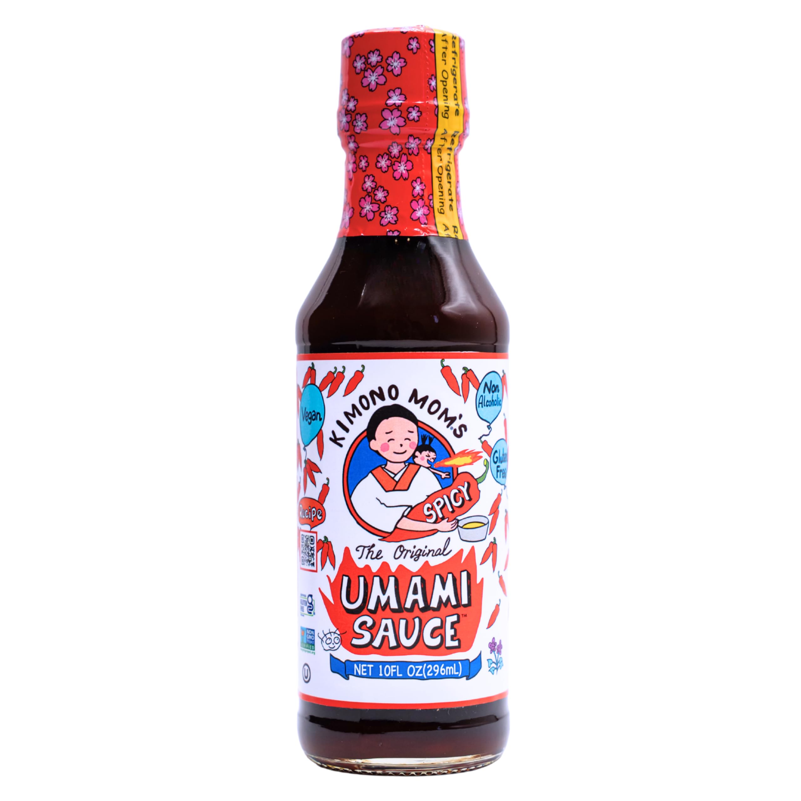 Amazon.com : SAN J INTERNATIONAL Spicy Kimono Mom Umami Sauce, 10