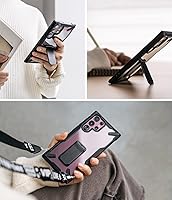 Vista 4 de Ringke Fusion-X - Funda compatible con Samsung Galaxy S22 Ultra 5G (2022), soporte transparente a prueba de golpes, funda protectora lateral