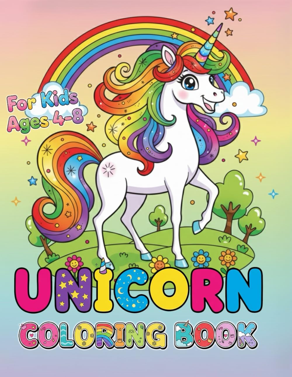 UNICORN Coloring Book: Magical Adventures with Unicorns, Fairies & Mermaids