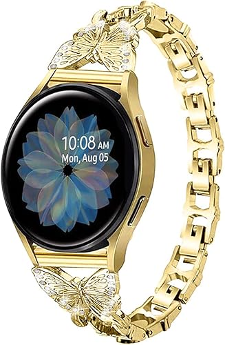 Elegent - Correas de reloj elegantes compatibles con Samsung Galaxy Watch de 1.65 pulgadas, ActiveActive2 de 1.65 pulgadas, Galaxy Watch 4 S2