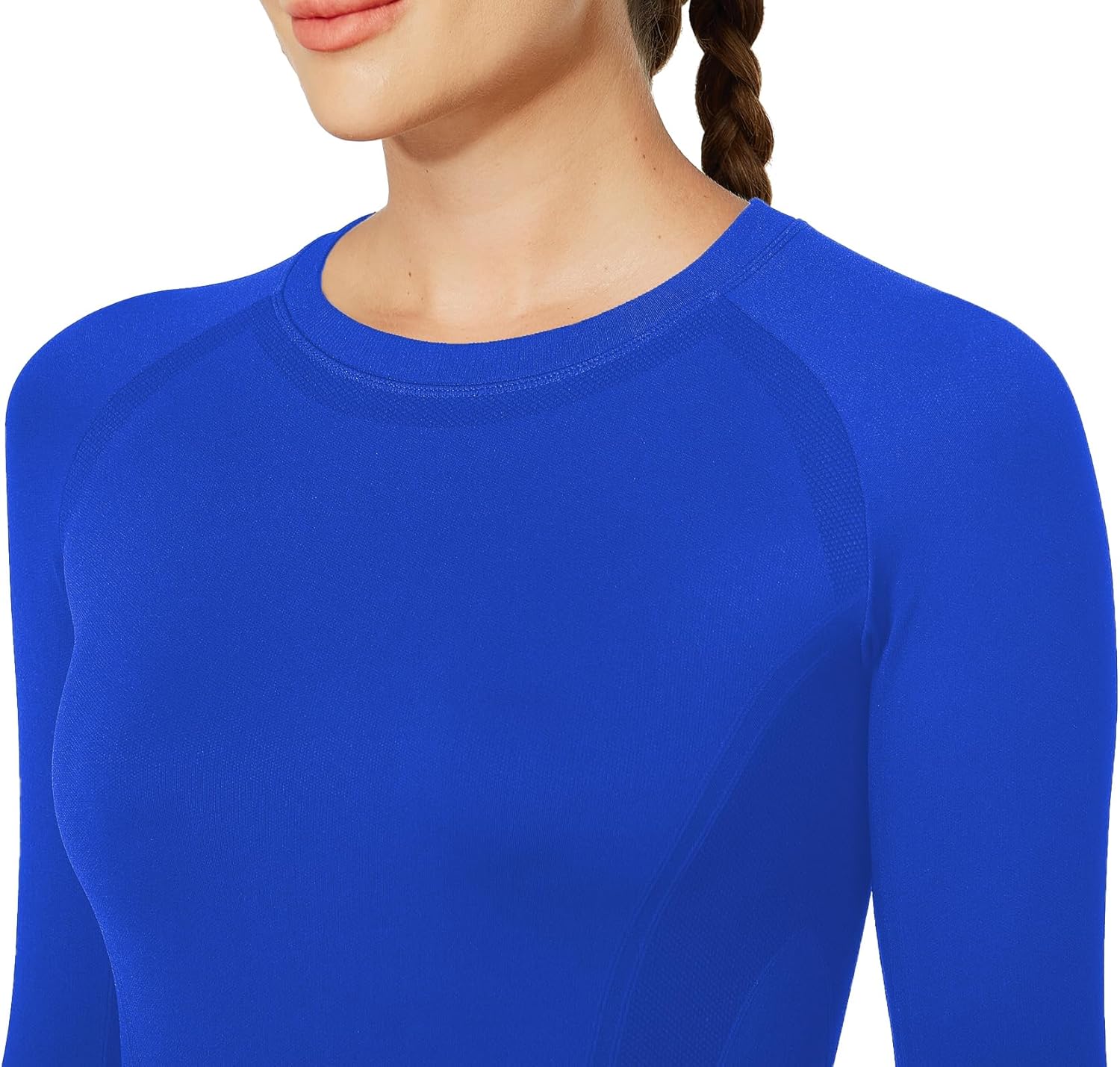 MathCat Workout Shirts for Women Long Sleeve, Workout Tops for Women, Quick Dry Gym Athletic Tops,Seamless Yoga Shirts - Image 2