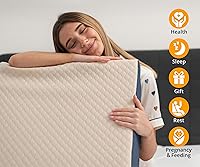 Vista 9 de Almohada de cuña para cama – Cojín de espuma viscoelástica – para reflujo ácido, acidez estomacal GERD, anti-ronquidos, dolor de espalda, cuello