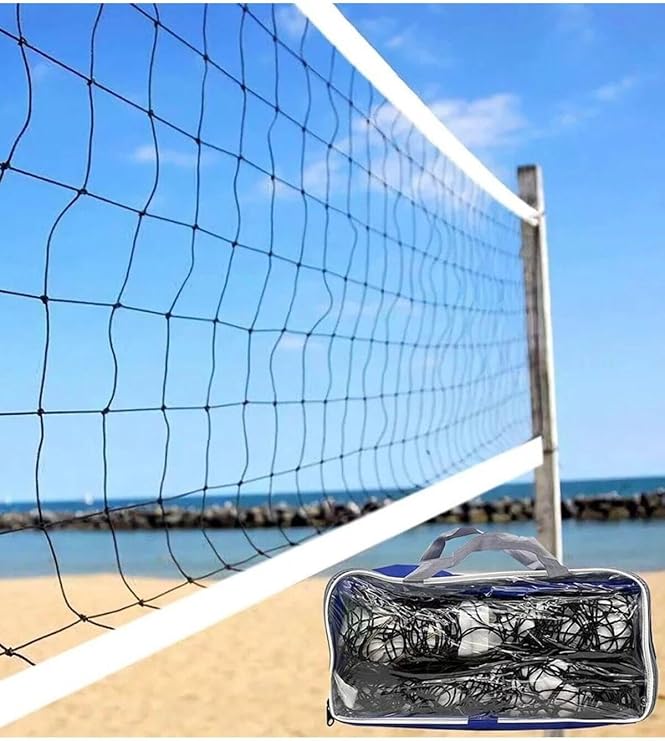 Mrt 9.5 Metre Taşınabilir Pratik Ve Profesyonel Voleybol Filesi Beach Okul Sahil Otel Tipi Voleybol Ağı, Tek Ebat, MRT95MT, Çok renkli