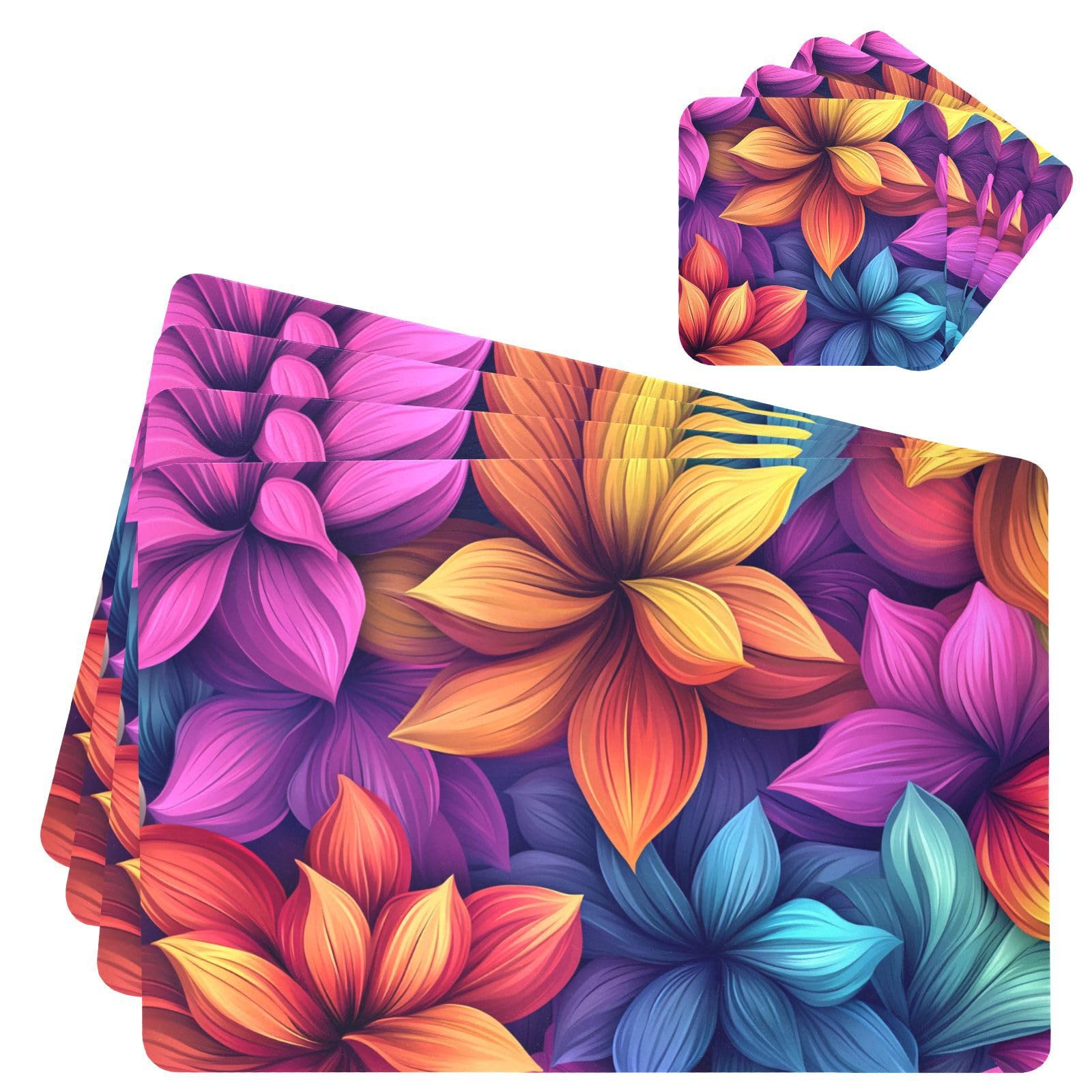 Fleur colorée déco pour table de salon et ambiance chaleureuse