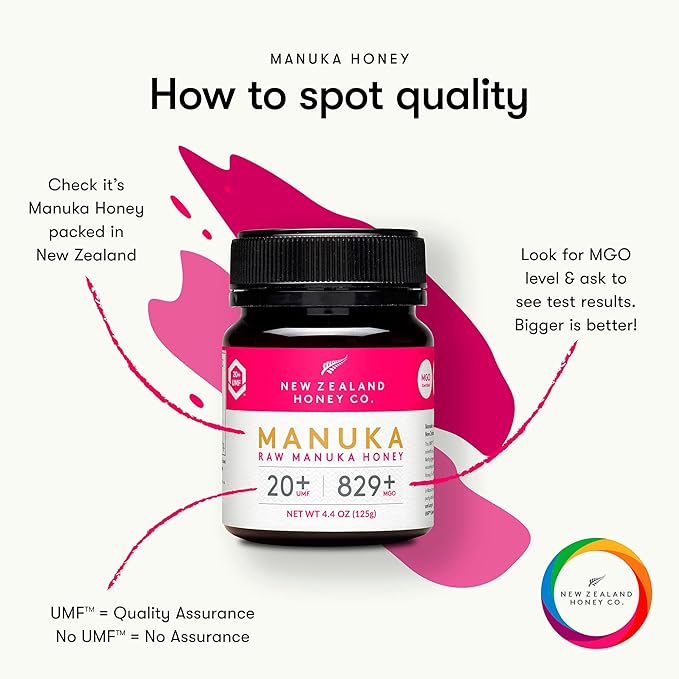 Miel de Manuka Cruda UMF 20+ MGO 829+ Certificada 4.4 oz miniatura 4