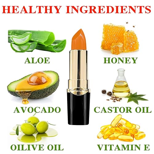 Miniatura 56 de 2 lápices labiales con cambio de color de temperatura, lápiz labial que cambia de color con temperatura mágica, brillo de labios, bálsamo labial 2