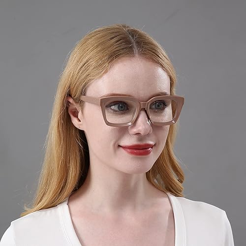 Miniatura 44 de DXYXYO Reading Glasses 0.50 Women Blue Light Blocking Men Square Computer Readers 3 Pack Fashion Oprah