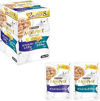 Amazon.co.jp: モンプチ プチリュクスパウチ ジュレ 2種のアソート