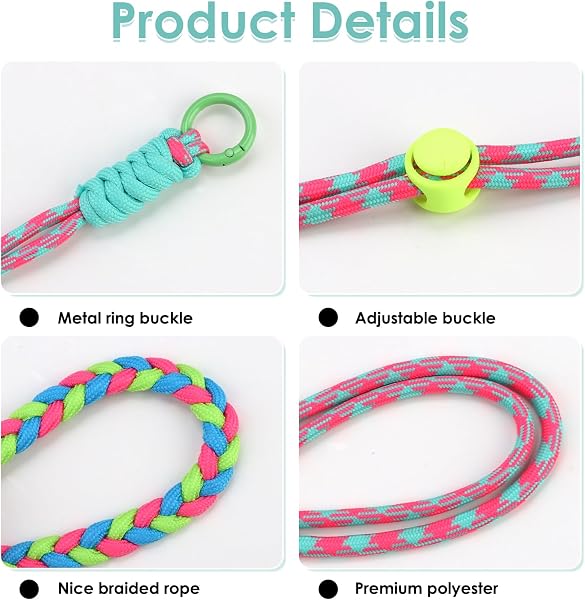 Set of 2 mobile phone necklaces and bracelets in pastel blue and pink for secure hold and stylish wear on neck and wrist, ideal for travel - 4