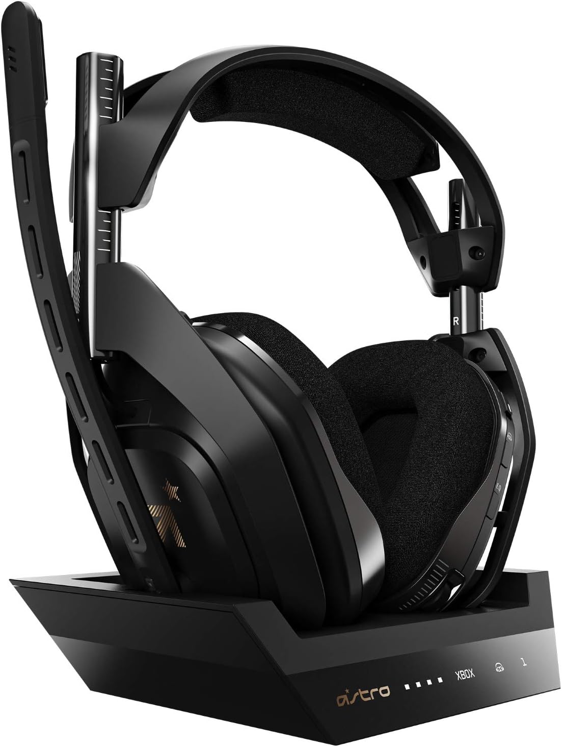 ASTRO Gaming A50 Wireless Headset + Base Station Gen 4 - Compatible with Xbox Series X|S, Xbox One, PC, Mac - Black/Gold