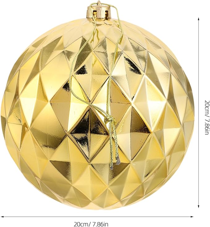 Bola Espejada Dorada de 7.9 Pulgadas para Decoración miniatura 7