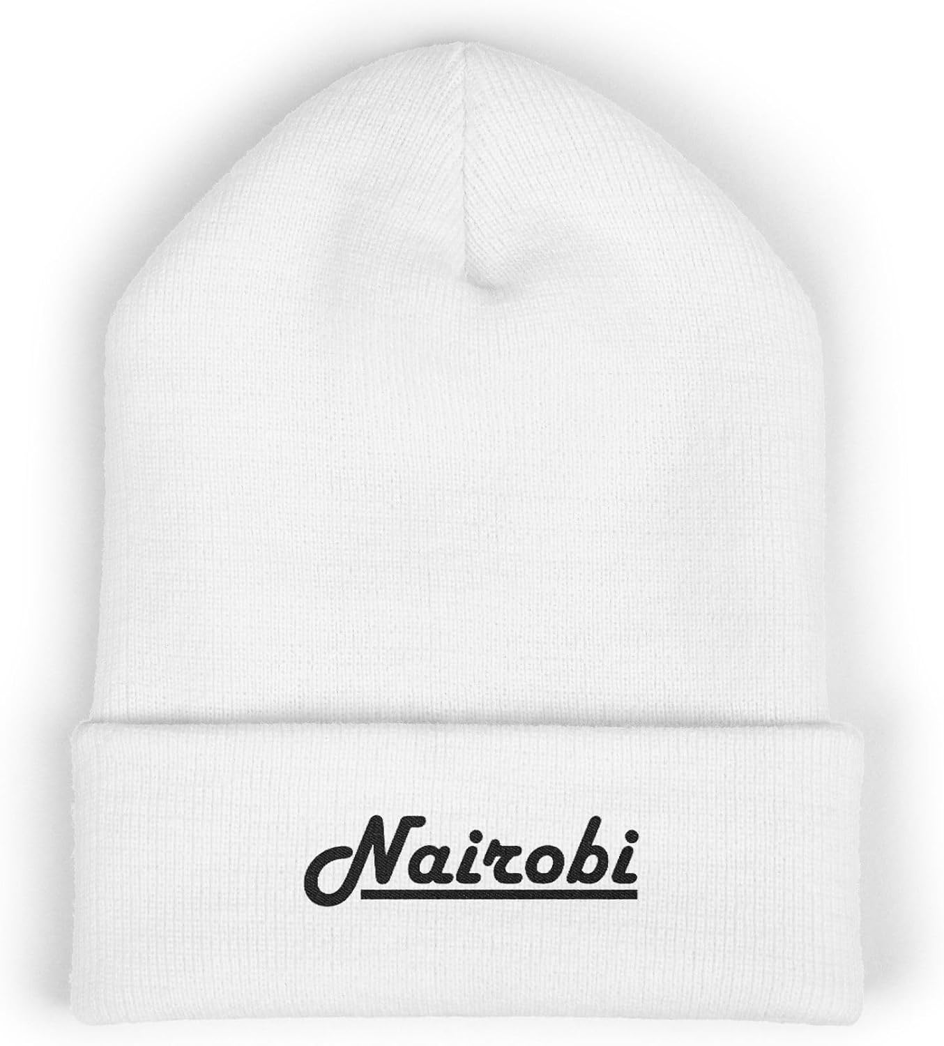 Nairobi Classic Cuffed Beanie Hat Gift with Embroidery Message