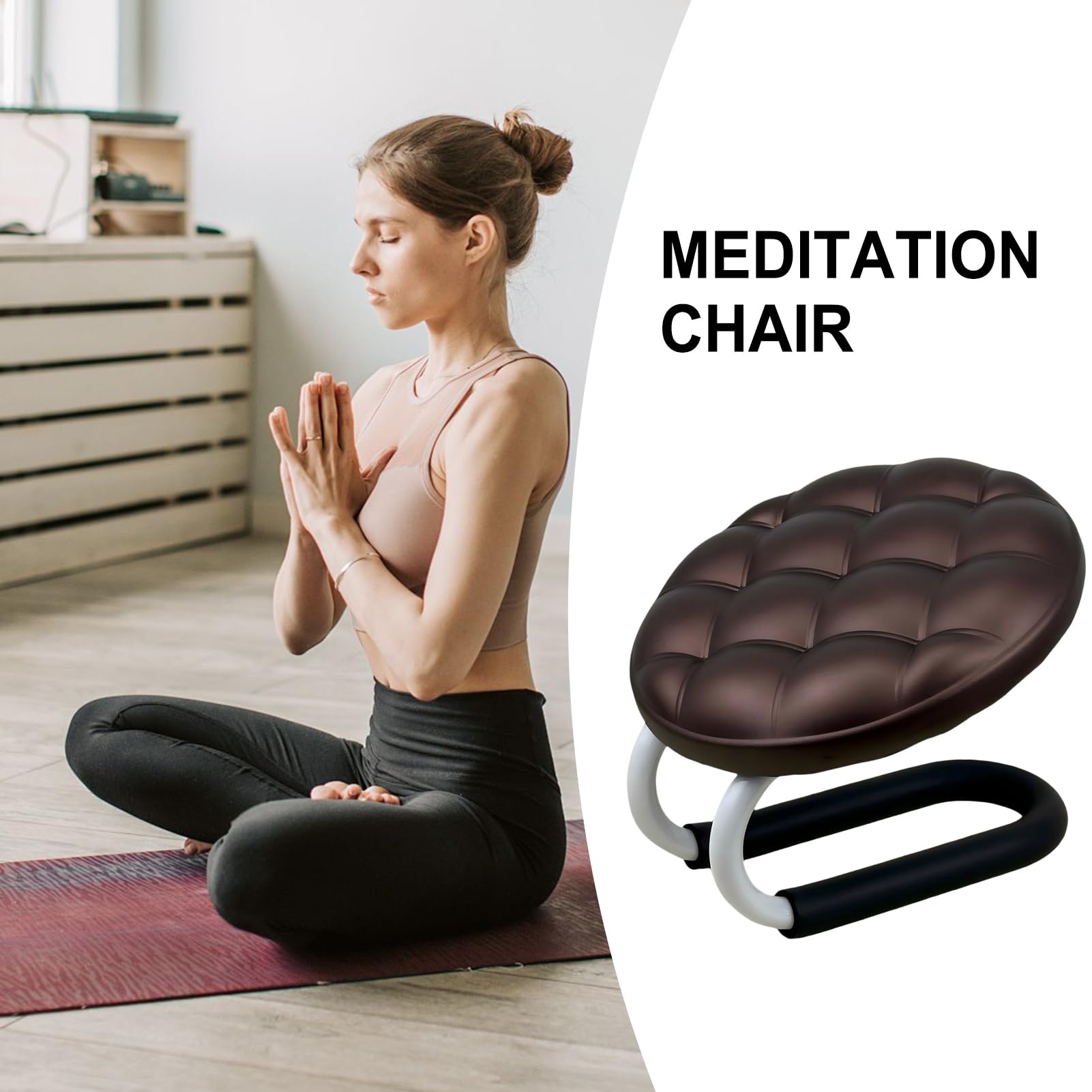 Président De Méditation - De Prière Musulmane Chaise | Banc De Prière De La Pleine Conscience | Coussin À Genoux Ergonomique | Siège De Méditation Portable | Tabourets De Coussin Pour La Relaxati