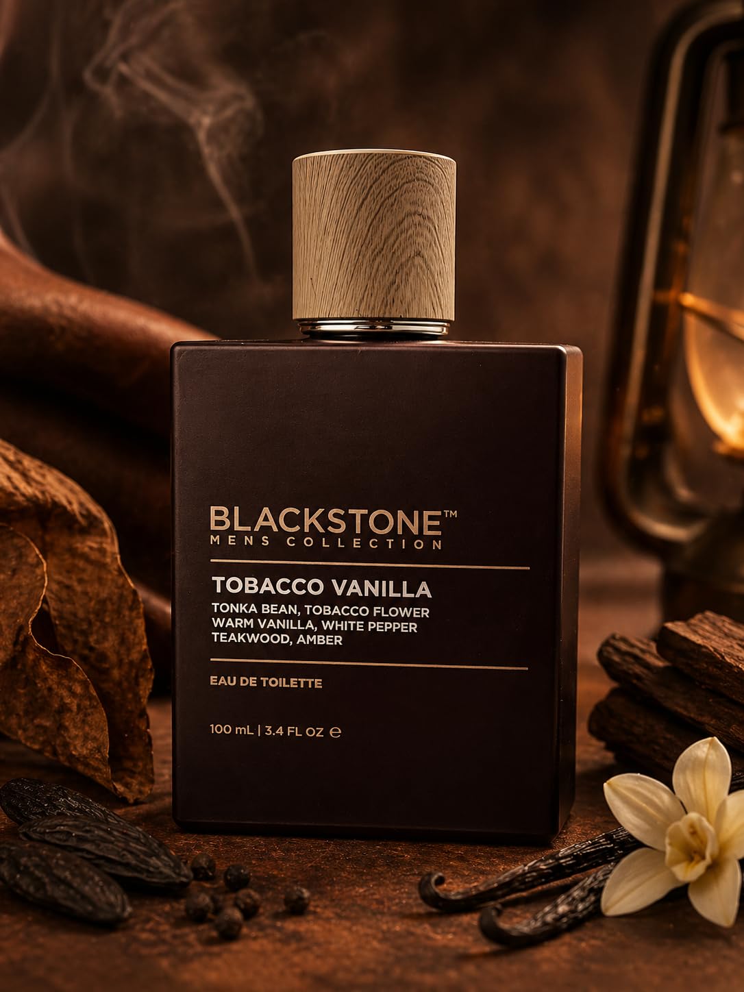 コラボ　BLACK STONE Signature Perfume 40ml Blackstone Men's Collection Matte Black Eau de Toilette Spray 3.4