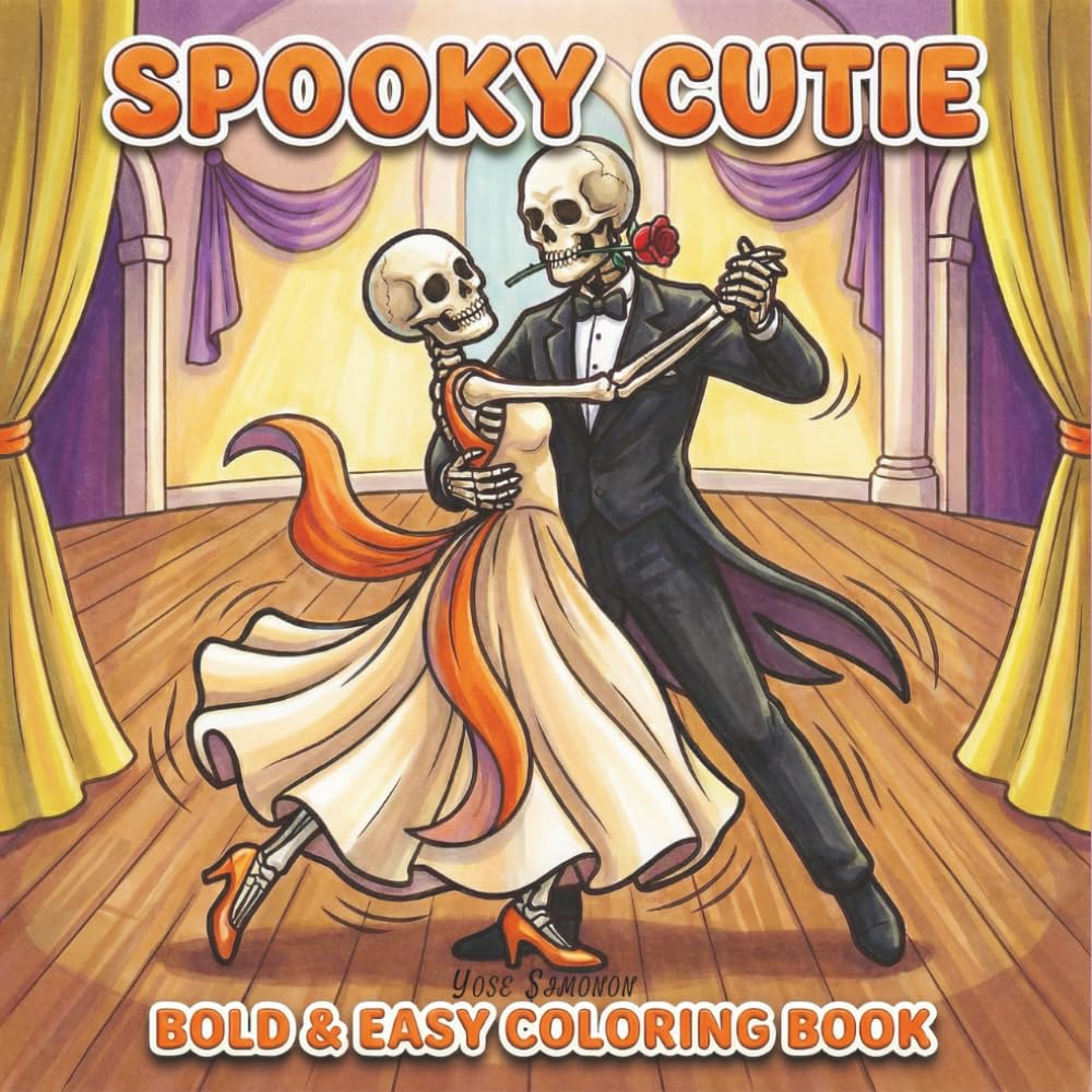 Spooky Cutie: Coloring Book for Adults and Teens Featuring Adorable Creepy Creatures in Cozy Hygge Moments for Relaxation (Cozy Spaces Coloring)