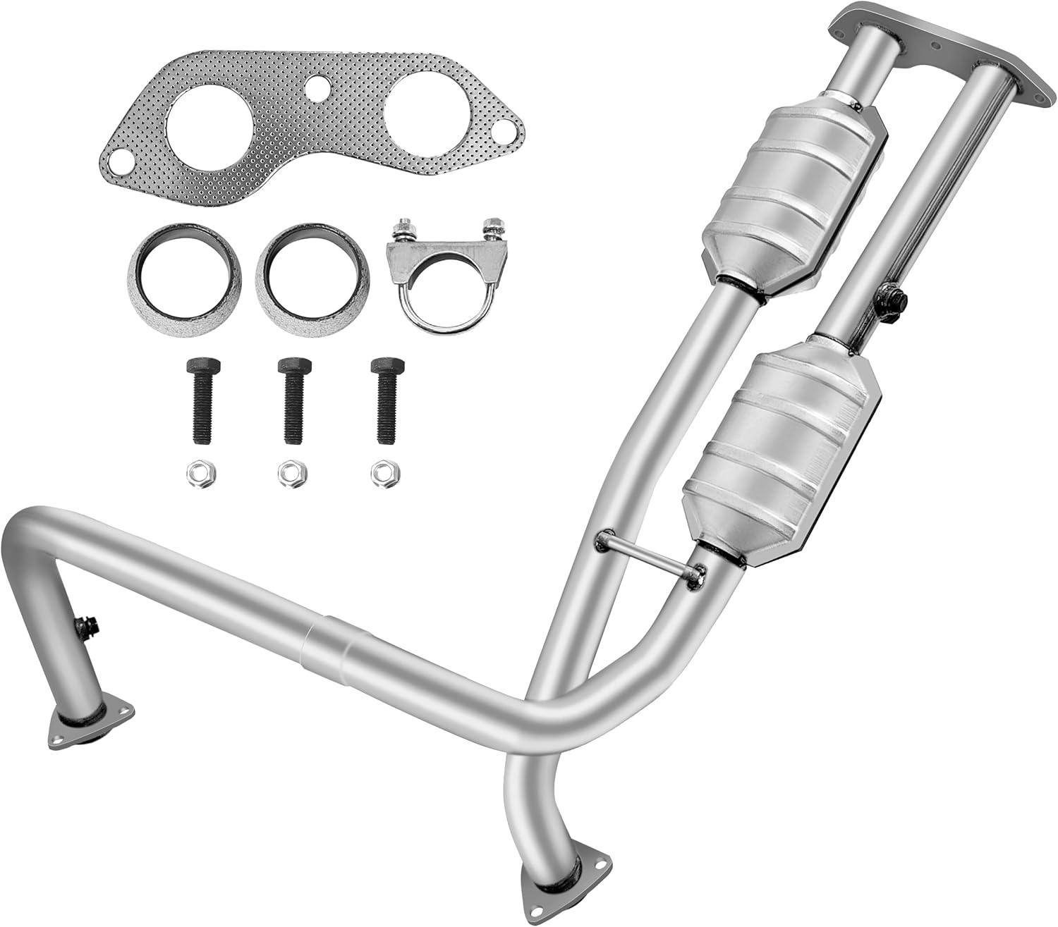 Catalytic Converter Compatible with Chevy Tahoe 1996-2000,K1500/C1500/C2500 1996-1999,Cadillac Escalade 1999-2000 5.7L,Rear,Replace 645328[EPA Compliant high flow standard]