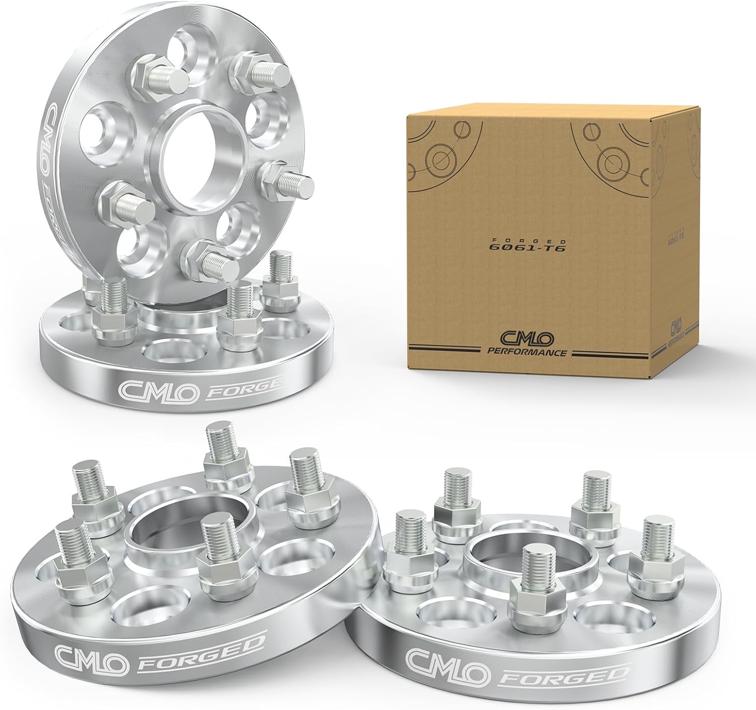 Customadeonly 5x114.3 to 5x120 Wheel Adapters 5x4.5 to 5x120 (4pc 25mm Thick), Hubcentric Wheel Adapter for Nissan with M12x1.25 Studs (66.1mm to 66.9mm Bore) Trimming Factory Stud May Required