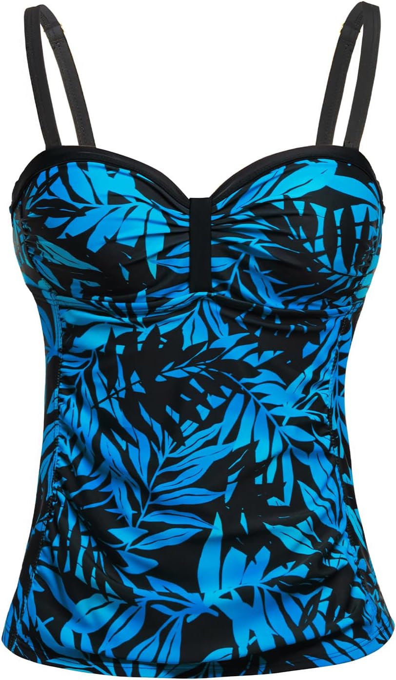 Women's Underwire Tummy Control Swimsuit Top with Push Up - No Bottom Included