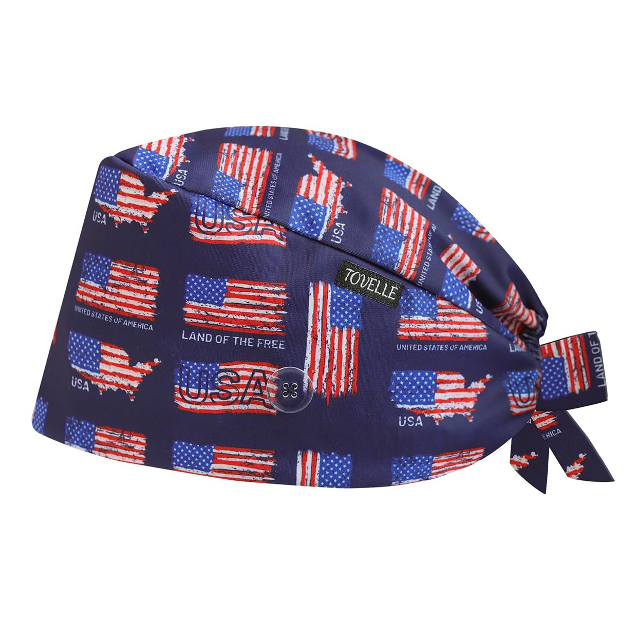 Scrub Caps for Men and Women with Buttons, Classic Surgical Caps