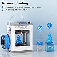 Vista 4 de Impresoras 3D Mini Tina2 Basic V11, Impresora 3D Completamente Montada y con Nivelación Automática para Principiantes y Niños, Plataforma Magnética