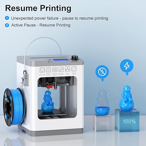 Miniatura 4 de Impresoras 3D Mini Tina2 Basic V11, Impresora 3D Completamente Montada y con Nivelación Automática para Principiantes y Niños, Plataforma Magnética