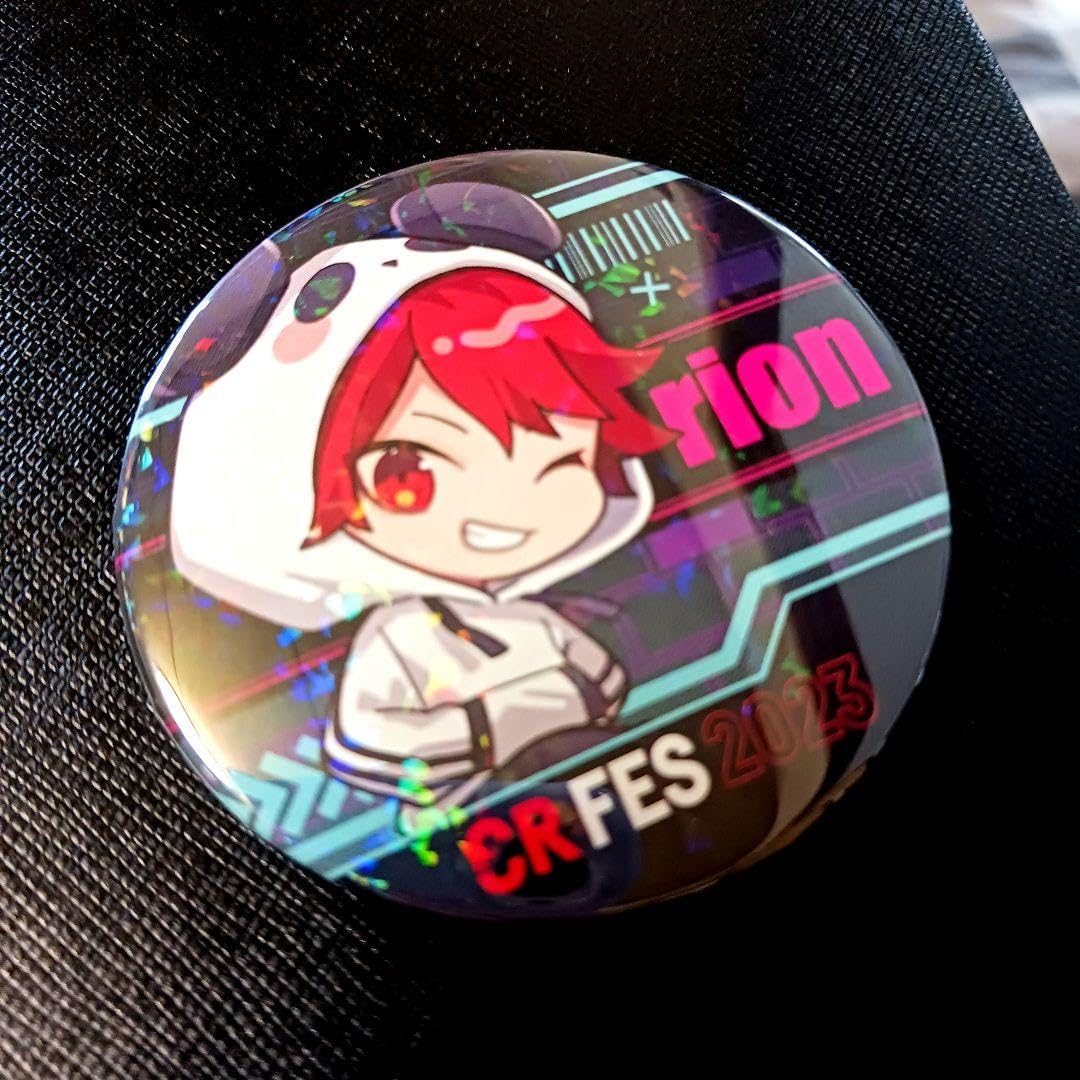 Amazon.co.jp: CR 缶バッジ rion りおん ホロ : Toys & Games
