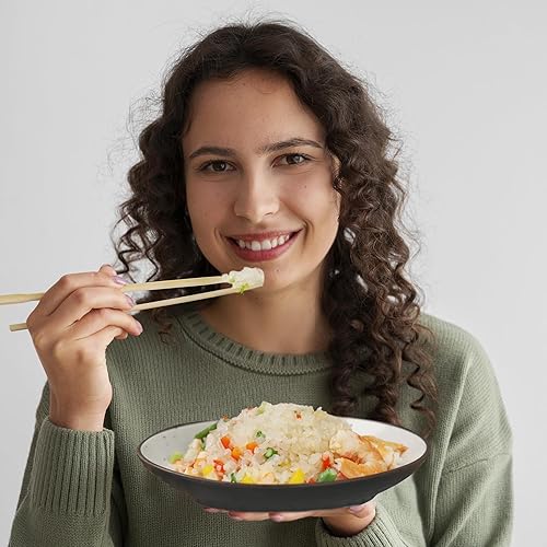 Miniatura 7 de Hethstia Arroz Shirataki, 10 paquetes de arroz konjac sin gluten, bajo en carbohidratos, apto para dieta keto y paleo, sin azúcar, vegano, bajo en