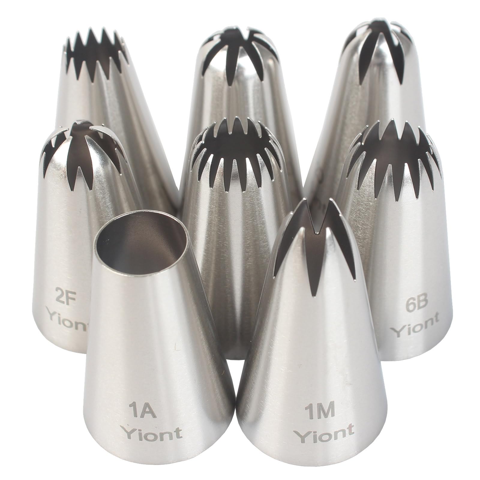 Yiont 8Pcs Flower Piping Tips Set