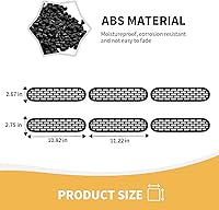 Vista 2 de Para insertos de parrilla de malla Bronco, 6 piezas de cubierta protectora de rejilla frontal con clip compatible con accesorios exteriores Ford