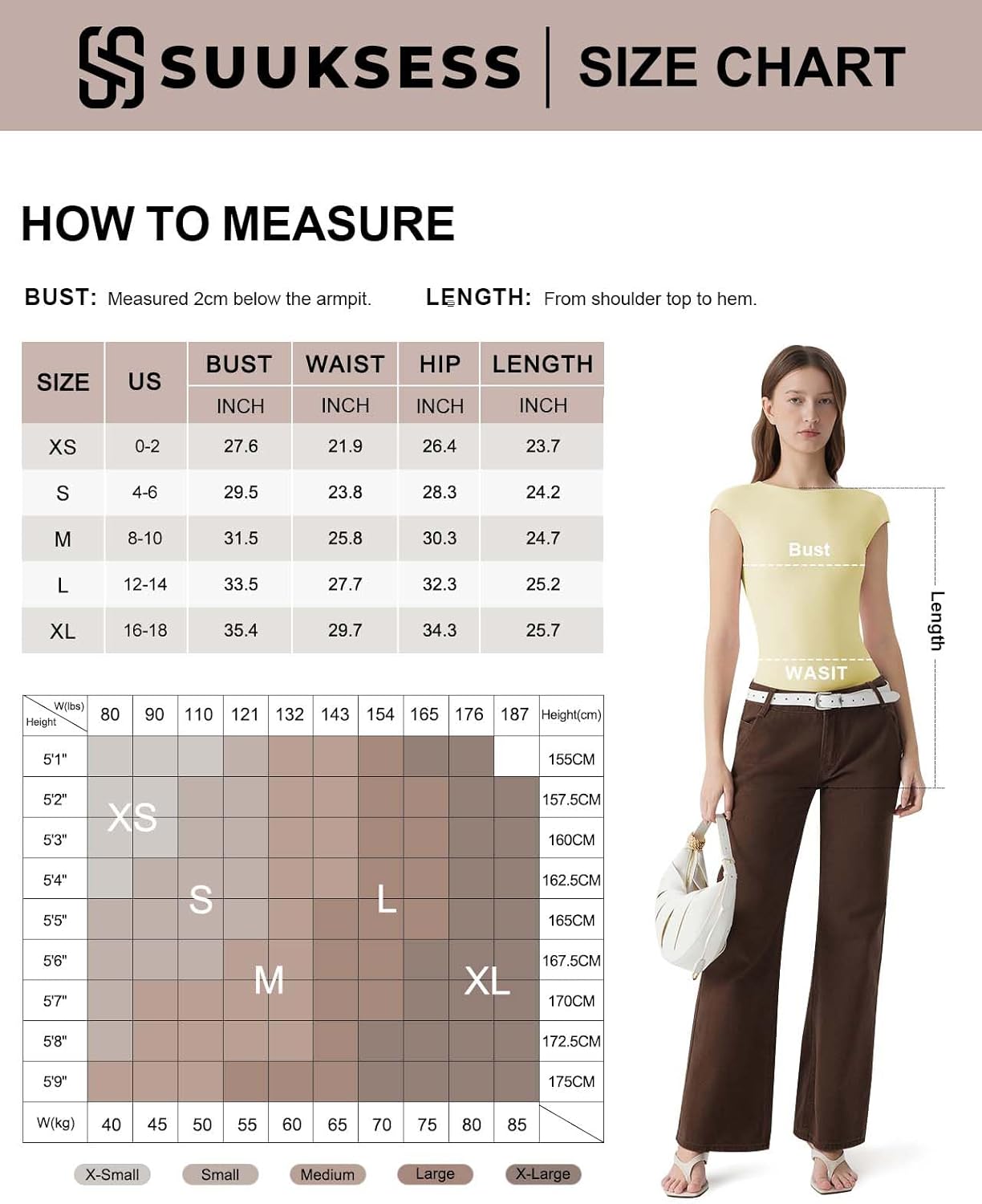 SUUKSESS Women Backless Y2k Short Sleeve Bodysuit Double Lined Open Back Sexy Basic Top - Image 6