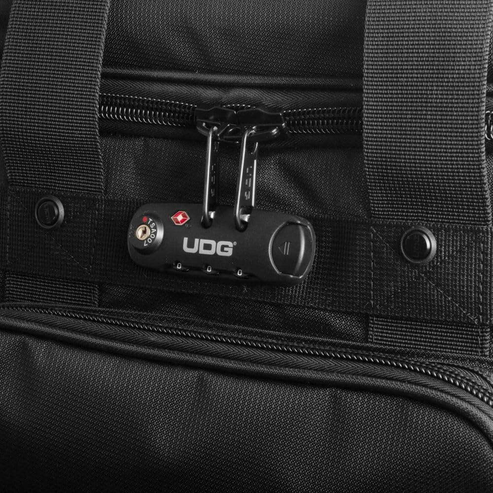 UDG Ultimate Producer Rucksack Trolley, Schwarz Orange (U9024BL/OR) | Multifunktionales Reisesystem; ausziehbarer Trolleygriff; gepolstertes Laptopfach; wasserabweisendes Nylon