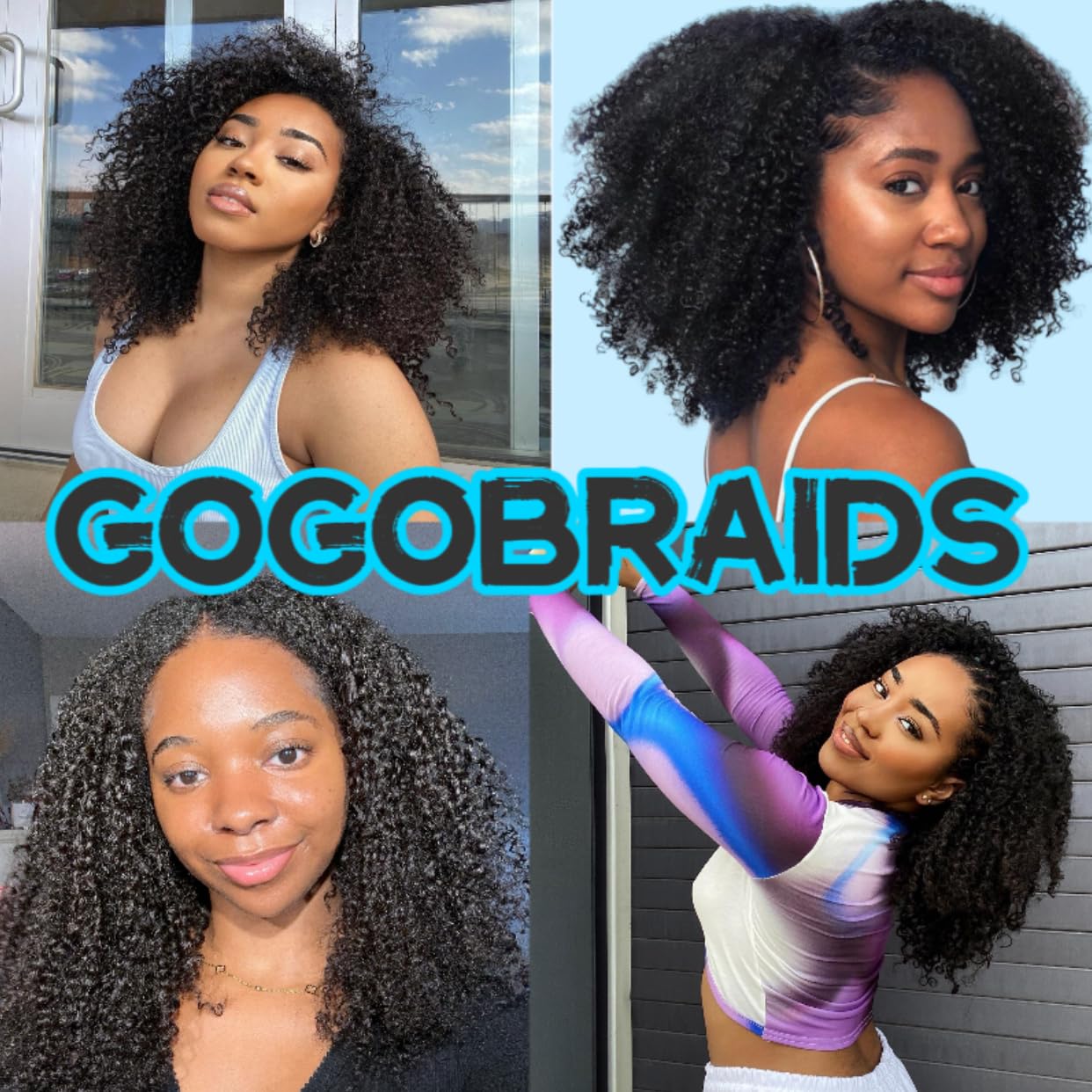 Amazon.com : Afro Kinky Curly Knotless Pre-Separated Crochet 