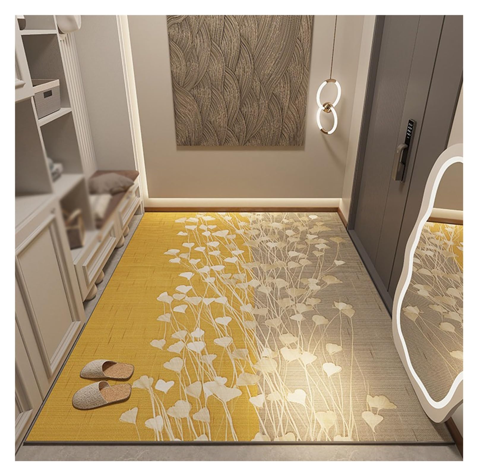 Tapis pour intérieur résistant à poil ras facile à nettoyer 100x160