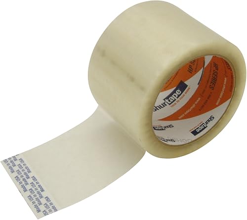 Shurtape HP-400CLR355 Shurtape HP-400 Cinta de embalaje de alto rendimiento 3 "x 55 yardas, transparente
