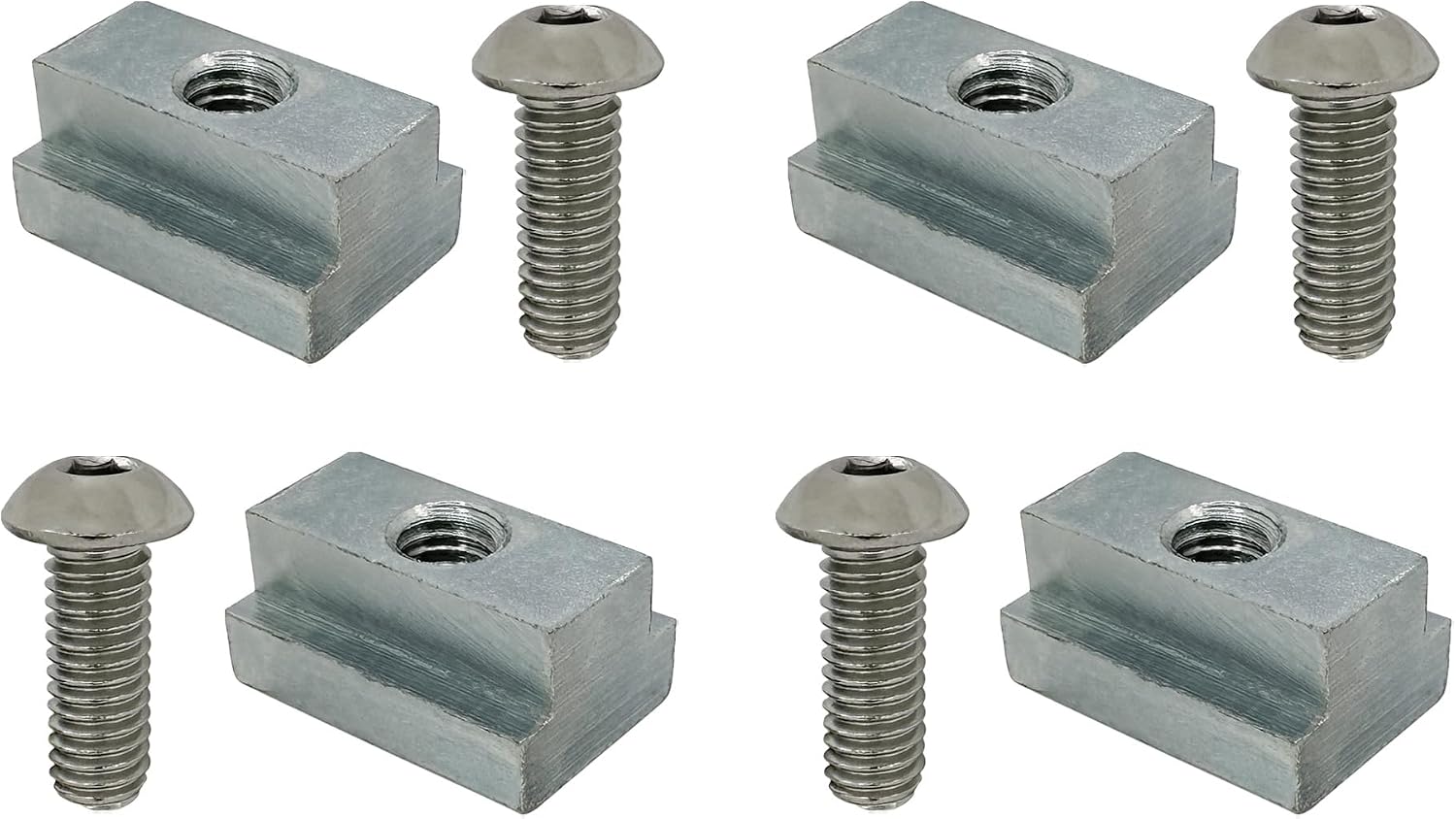 Truck Bed Deck Rail T Slot Nut Screw Kit Compatible with Toyota Tacoma & Tundra (4 Pack)