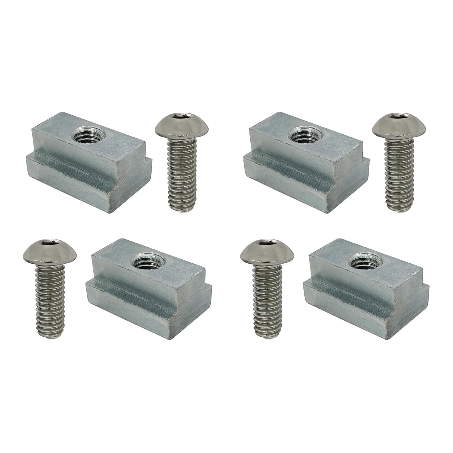Truck Bed Deck Rail T Slot Nut Screw Kit Compatible with Toyota Tacoma & Tundra (8 Pack)
