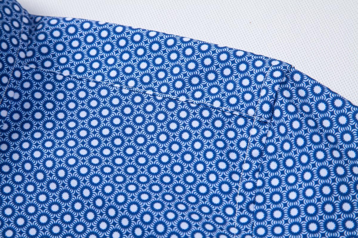 Mens Printed Dress Shirts 4-Way Stretch Long Sleeve Wrinkle Free Floral Casual Button Down Shirt - Image 4