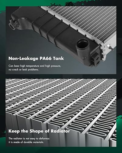 Vista 735 de SCITOO Reemplazo completo del radiador de aluminio para 1993-1998 para Toyota para T100 2.7L 3.0L 3.4L 2090 Radiador