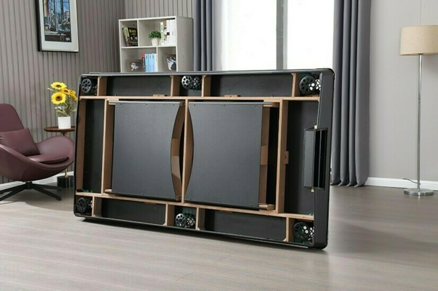 Pegasi Billardtisch 7ft Campione - Billardtisch 7ft - Tischbillard - Zusammenklappbar - Pool Table für Erwachsene - Indoor - Premium Qualität - Schwarz