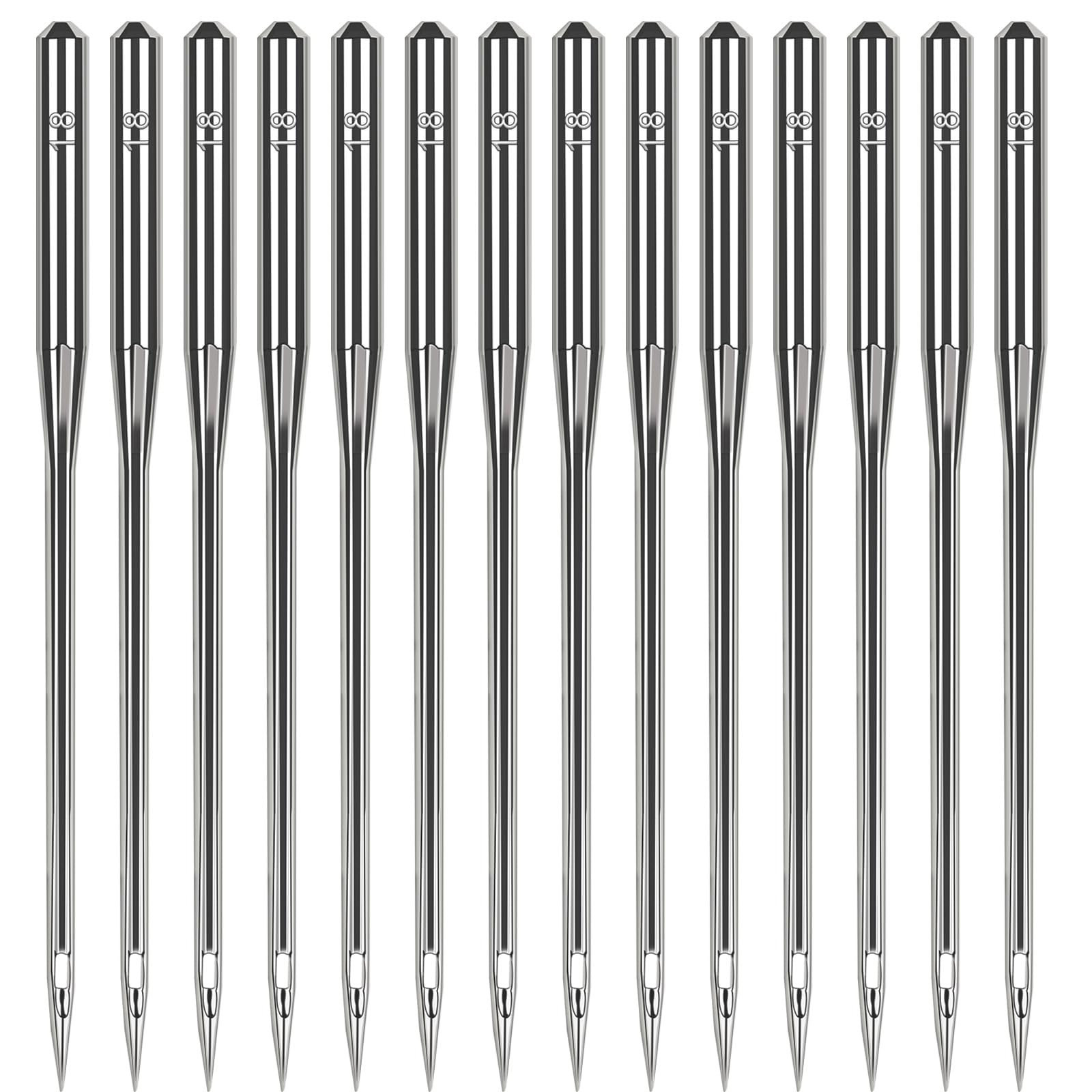 200 Pcs Universal Size 110/18 Heavy Duty Sewing Machine Needles, Quliting Sewing Machine Needles for Leather, Compatible with Kind of Home Sewing Machine