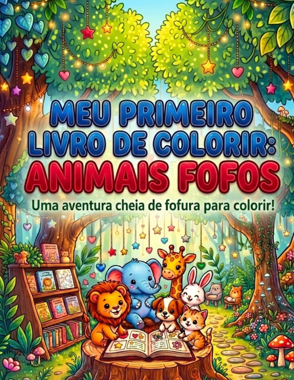 MEU PRIMEIRO LIVRO DE COLORIR: ANIMAIS FOFOS: Uma aventura cheia de fofura para colorir!