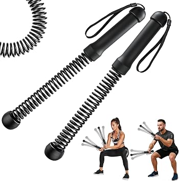 Upgrade Weighted Ropeless Battle Ropes, Adjustable Cordless Battle Ropes for Home Workout, Quiet Portable Battled Arm Exerciser Rope, 2PCS Versatile Fitness Equipment for Men Women