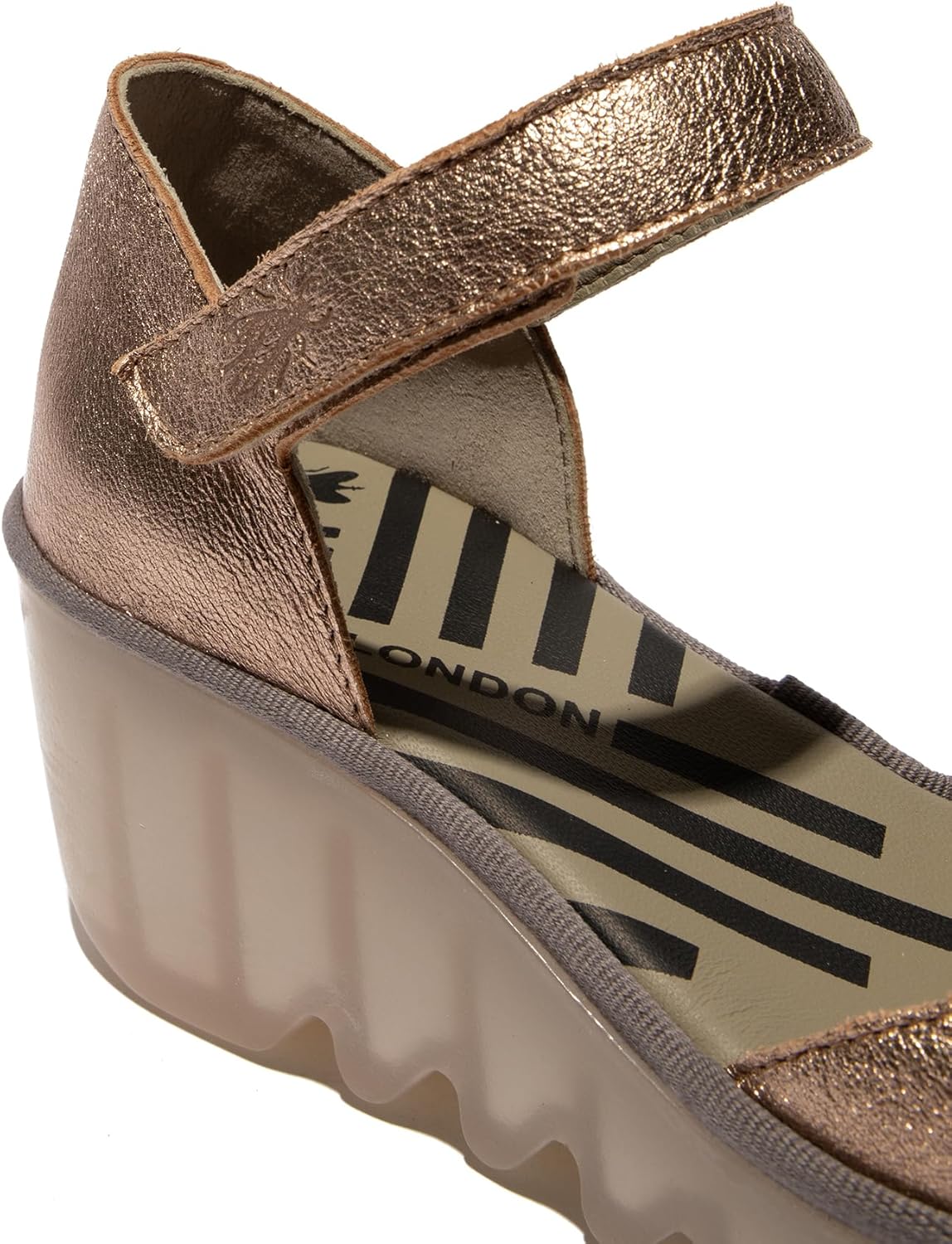 Sandales Plates Velcro Fly London Sandales - Black/noir Chiné