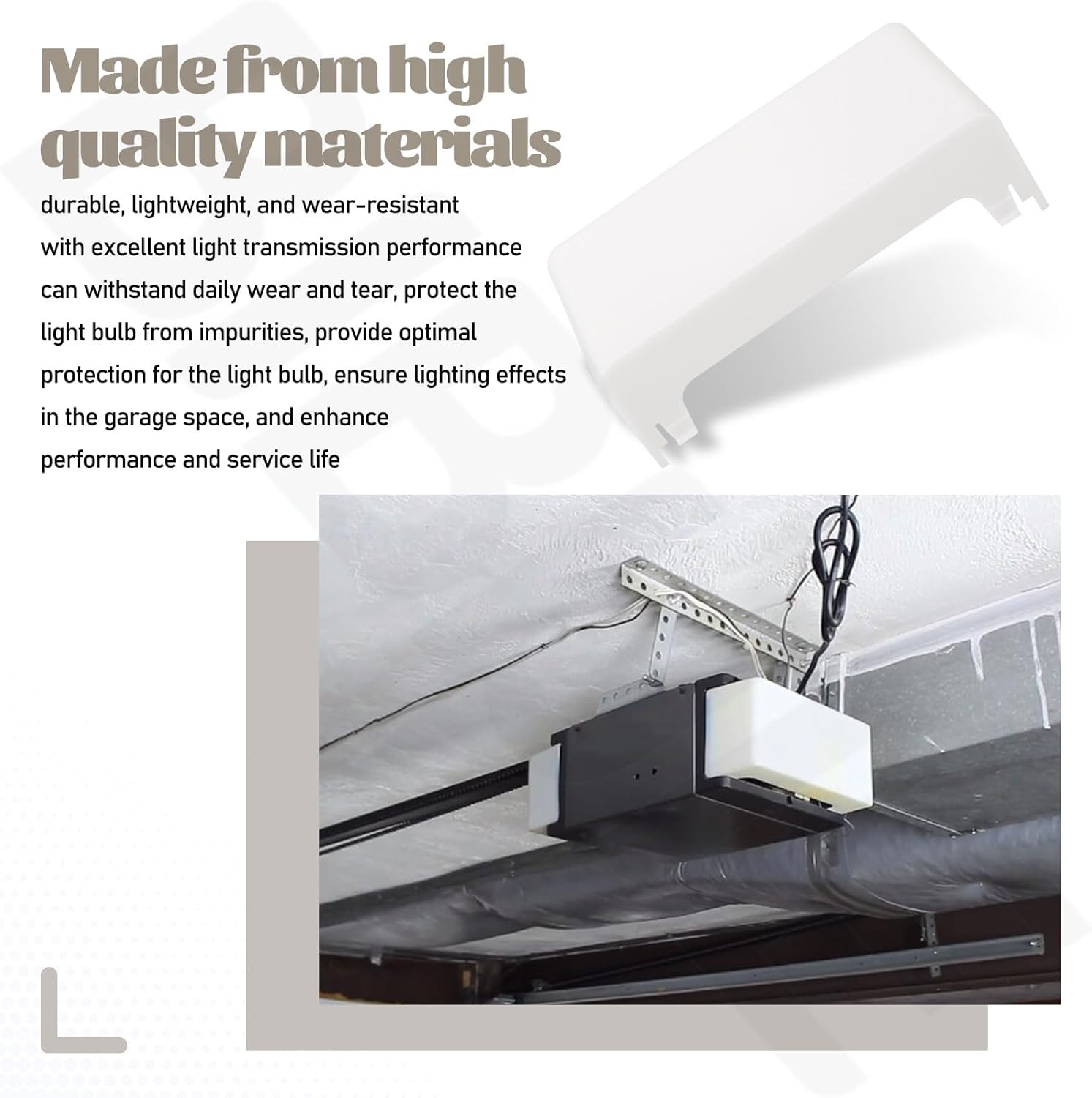 108D34 Garage Opener Light Lens Cover Compatible with Chamberlain Craftsman LiftMaster Garage Door Openers 1050 1150 1250 1265 1280R 1270 1260LK 4001 4200 8200 700WHC Replacement Lens Cover Part