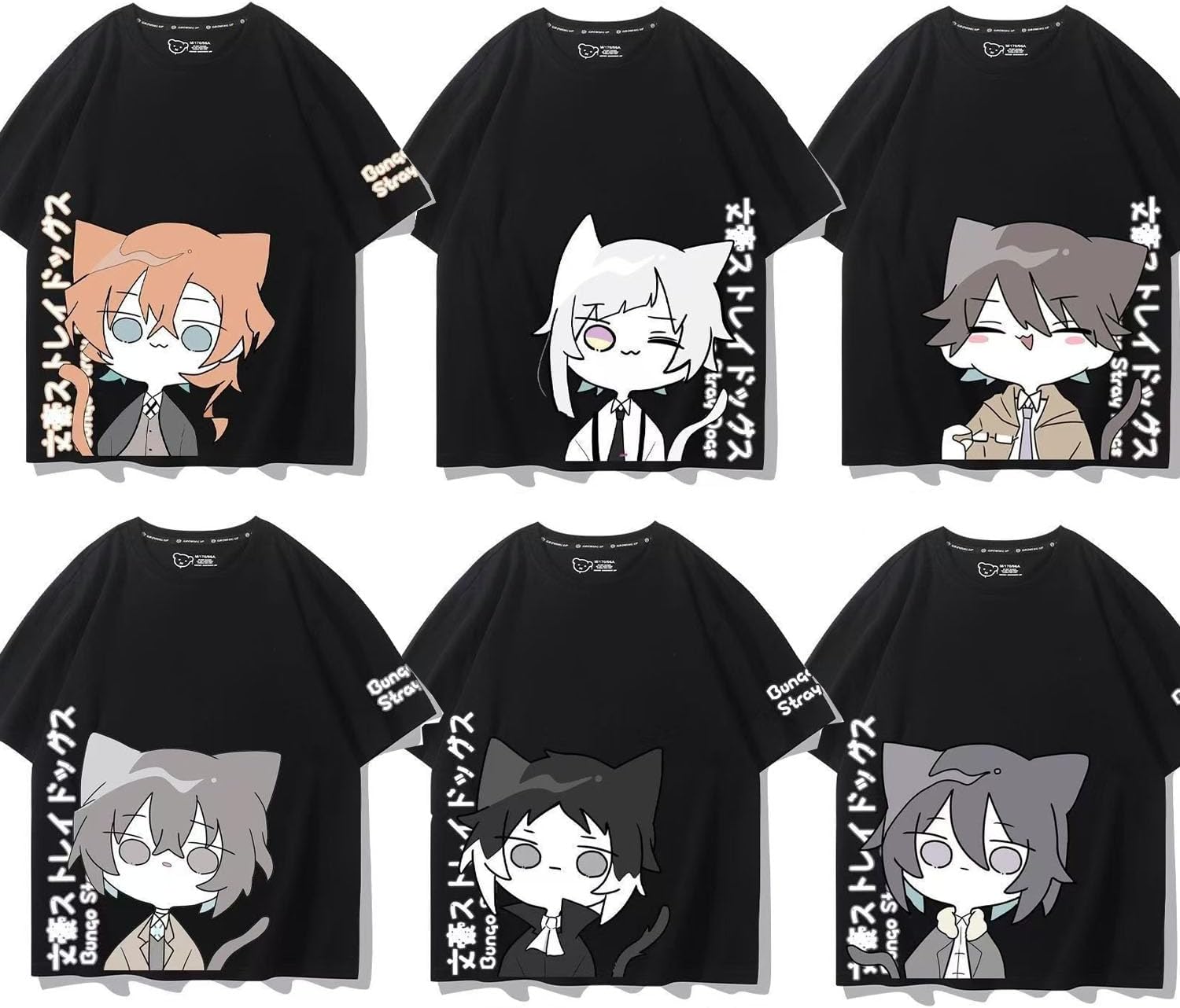 Amazon.co.jp: [英苑社] 文豪ストレイドッグス Tシャツ 半袖 文豪