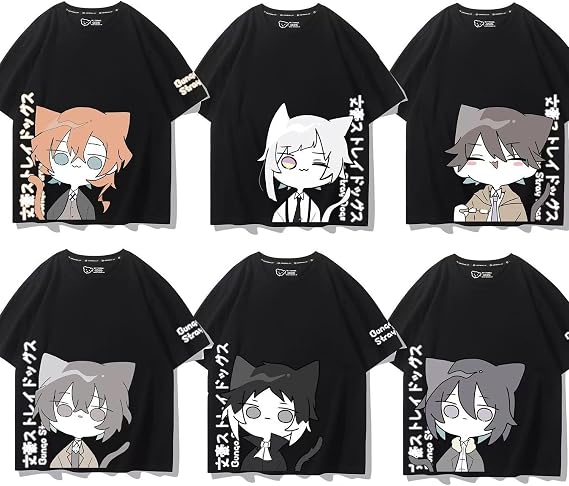 Amazon.co.jp: [英苑社] 文豪ストレイドッグス Tシャツ 半袖 文豪